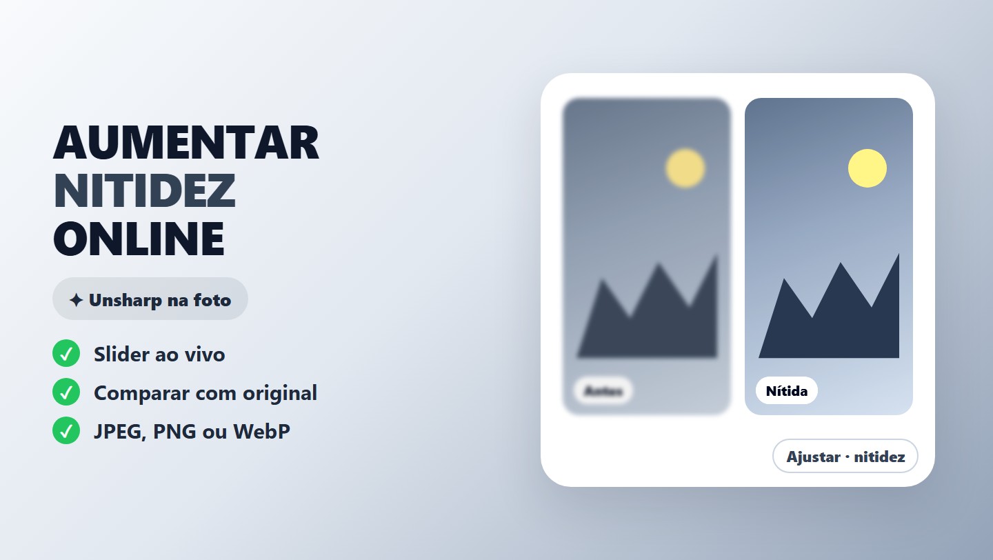 Aumentar nitidez de imagem online grátis