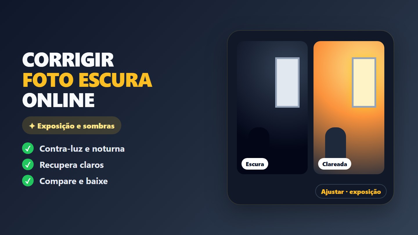 Corrigir foto escura online grátis